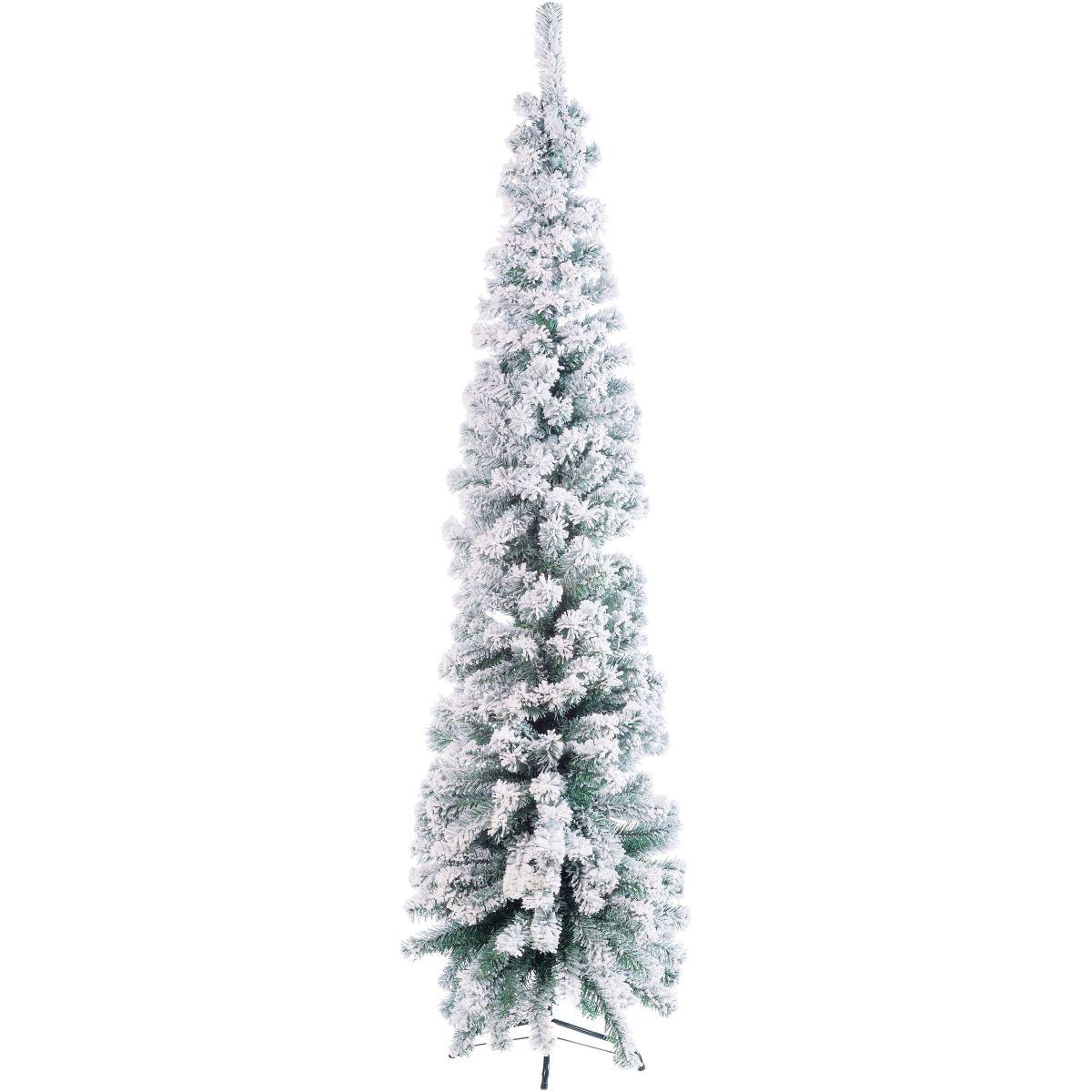 Albero di Natale innevato in PVC Tignes 230 rametti d50 x h180 cm