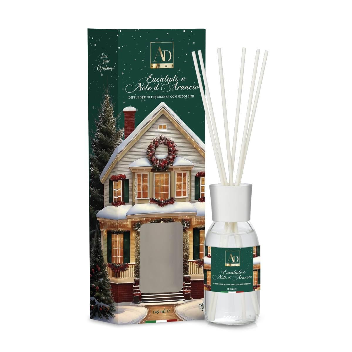 Diffusore di fragranza con midollini Eucalipto e Note d'Arancio 125 ml