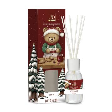 Diffusore di fragranza con midollini Latte e Biscotti 125 ml