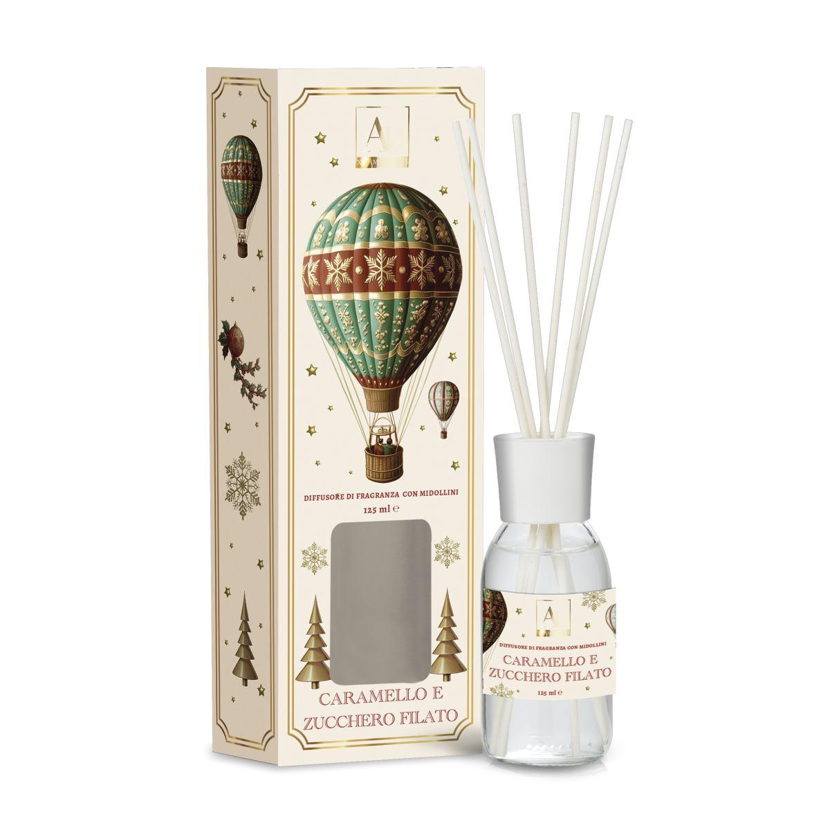 Diffusore di fragranza con midollini Caramello e Zucchero Filato 125 ml