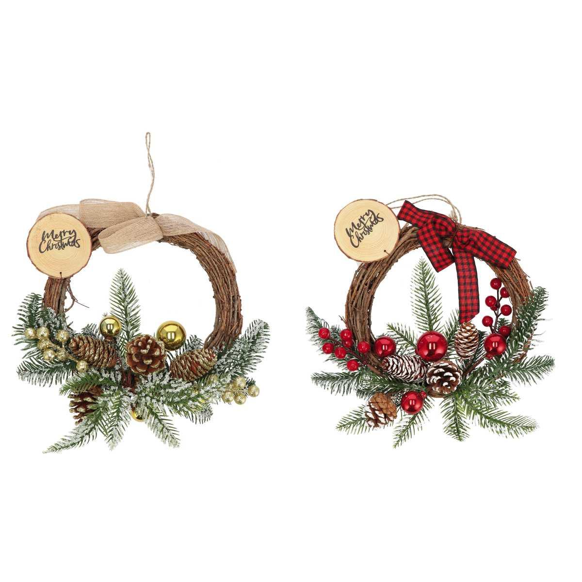 Ghirlanda natalizia per decorazione d24 cm