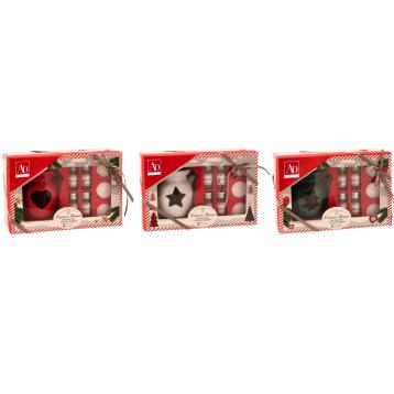 Kit per profumazione con brucia oli in ceramica 3 tea light e 4 oli 5 ml 10 x h10 cm