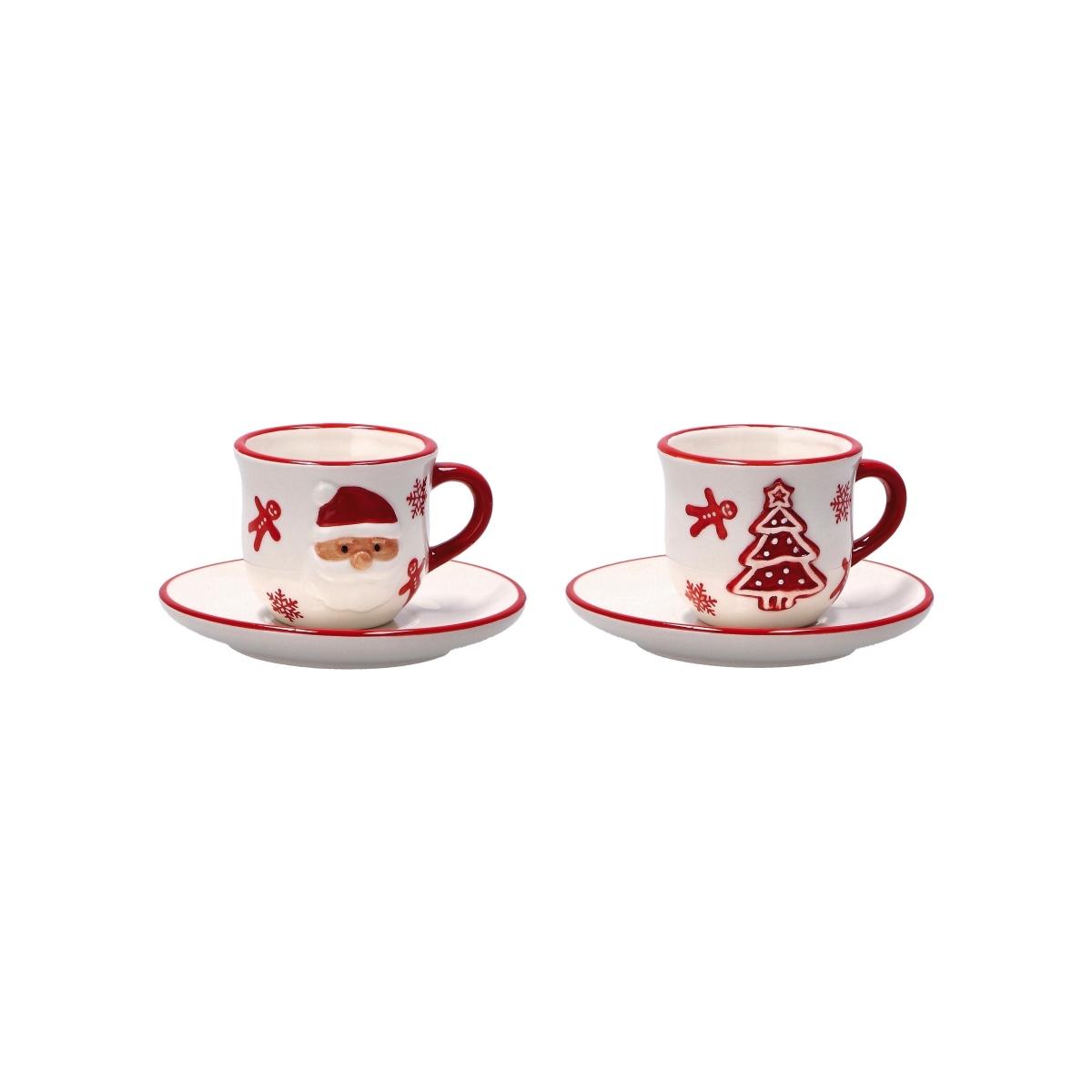 Servizio da caffè in ceramica per 4 persone