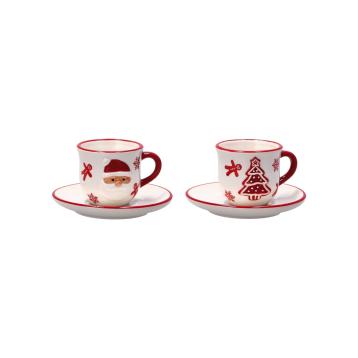 Servizio da caffè in ceramica per 4 persone