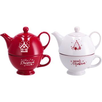 Teiera da 420 ml e tazza da 380 ml in ceramica Corby