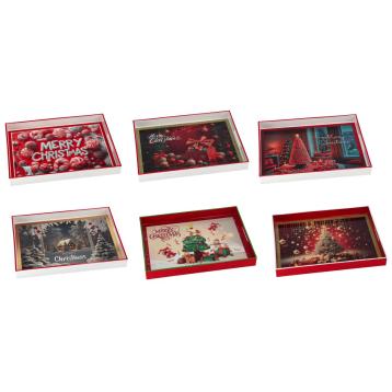 Vassoio rettangolare in plastica 40x30x h4,5 cm