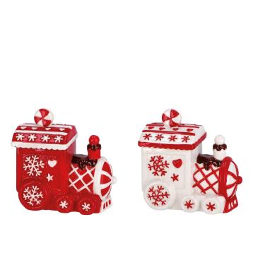 Scatola locomotiva in ceramica 13x9x h13 cm