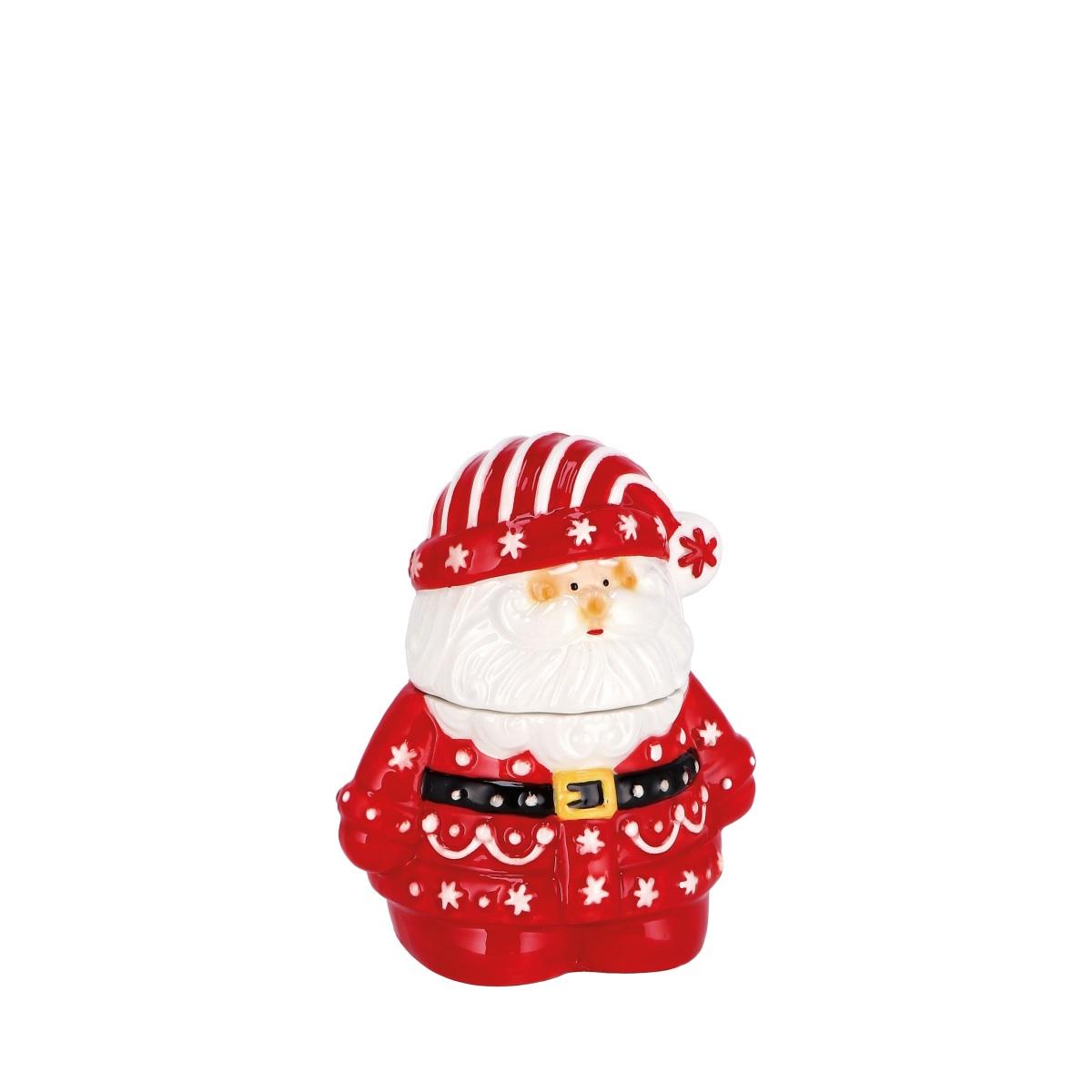 Scatola Babbo Natale in ceramica 12x9x h14 cm