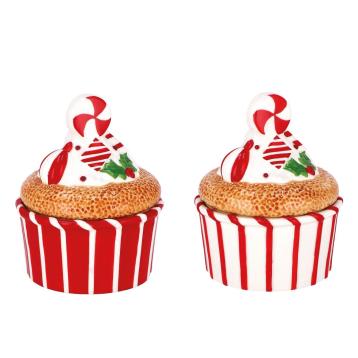 Scatola cupcake in ceramica d13,5 x h18 cm