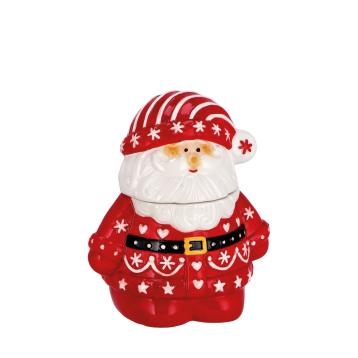 Scatola Babbo Natale in ceramica 16x13x h19 cm