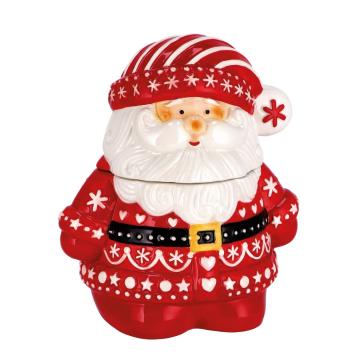 Scatola Babbo Natale in ceramica-cm. 22 x 15 x h. cm. 24