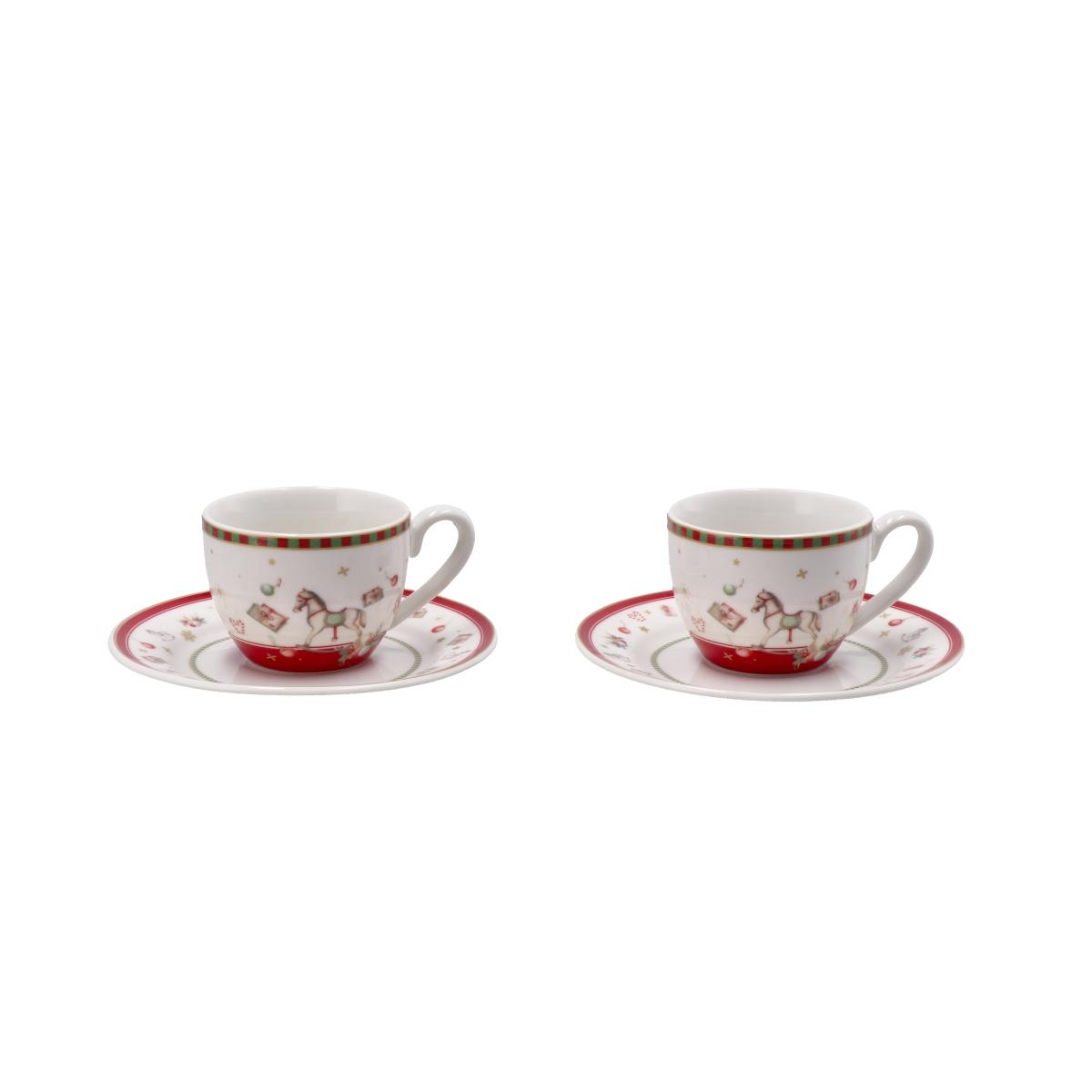 Servizio da caffè in porcellana New Bone China per 2 persone 90 ml d6 x h5 cm