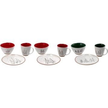 Servizio da colazione in ceramica 3 pezzi