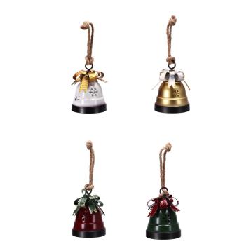 Decorazione natalizia in ferro da appendere modello campana d9 x h15 cm