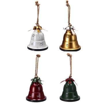 Decorazione natalizia in ferro da appendere modello campana d18 x h26 cm