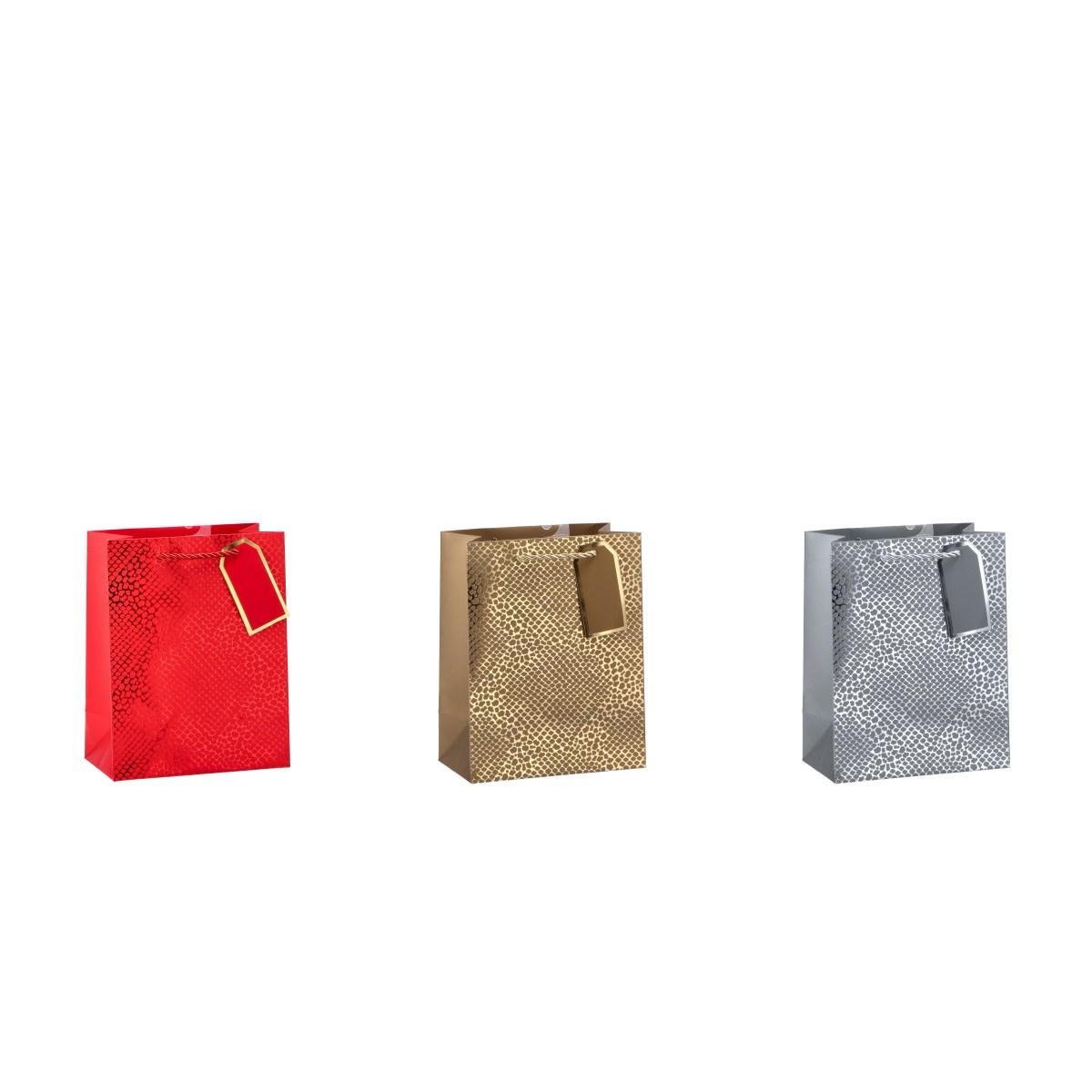 Shopper in carta natalizia 18x10x h23 cm