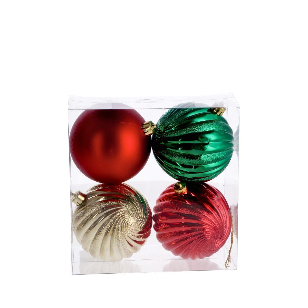 S/4 palline nat ass3col diam10