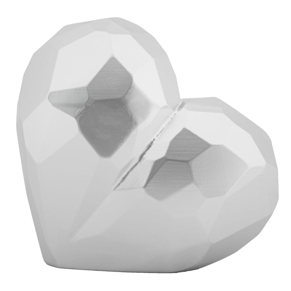 Vaso heart silver cm 19x9x18 min 2