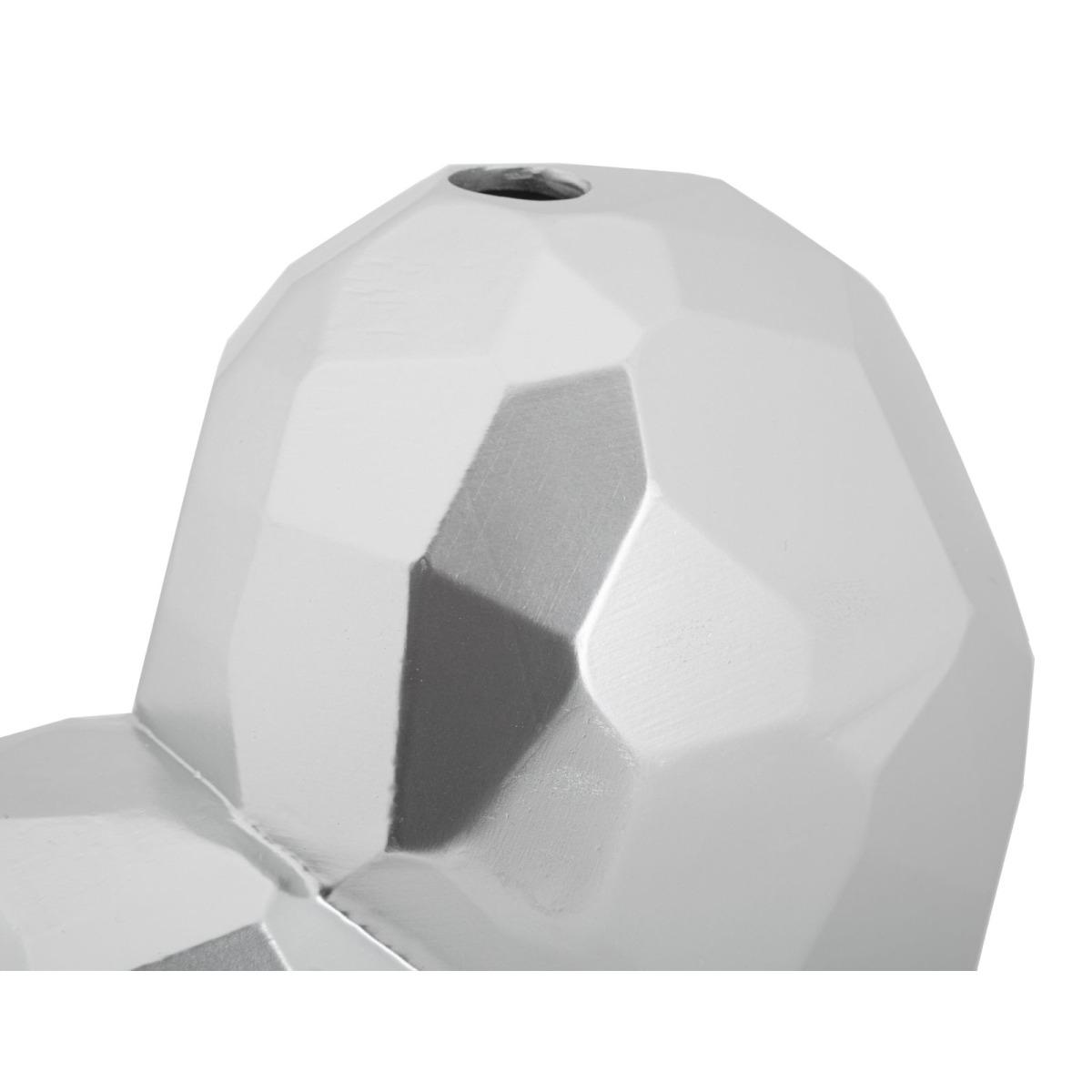 Vaso heart silver cm 19x9x18 min 2