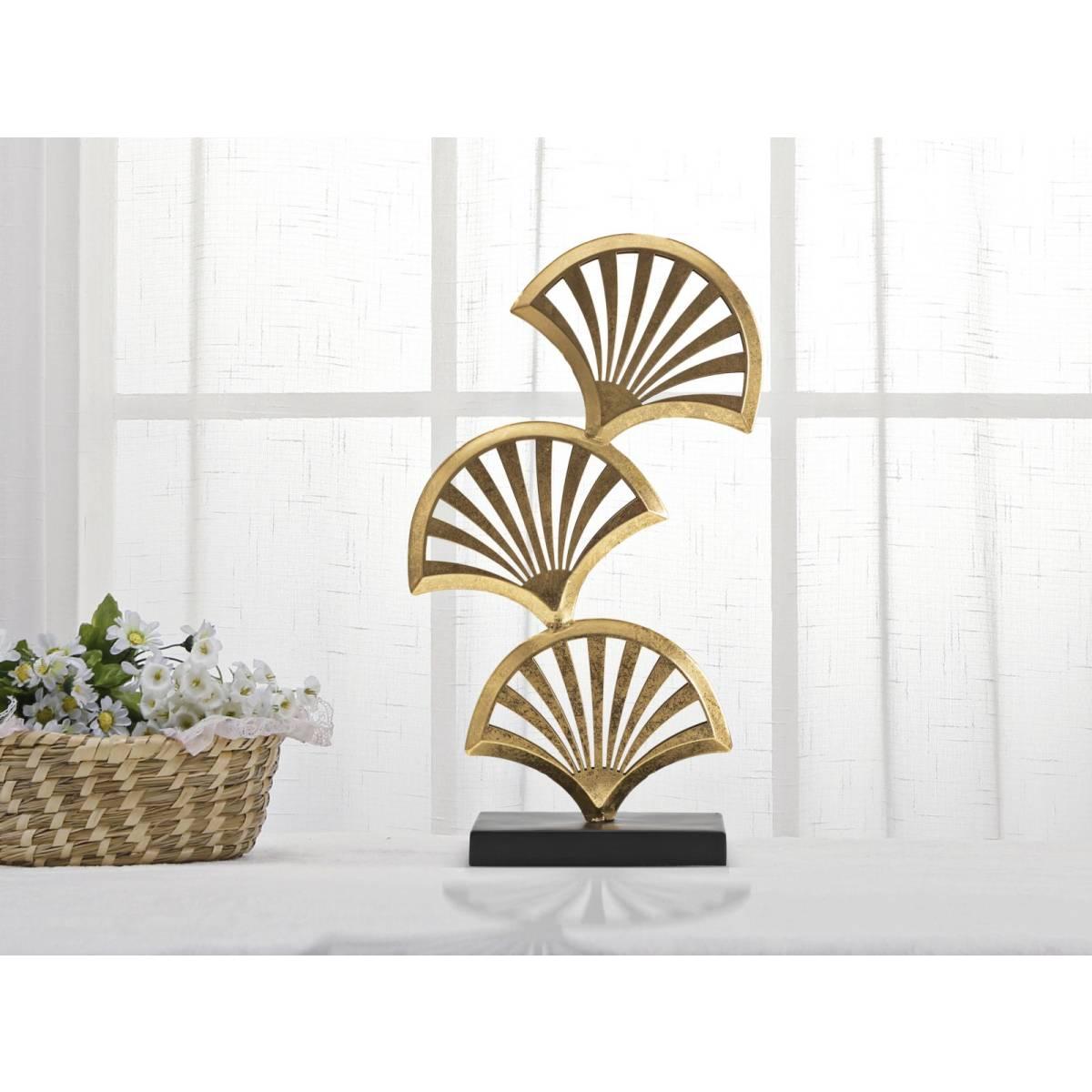 Scultura foglia triply cm 23,5x10x44