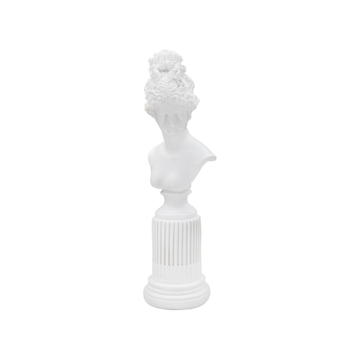 Scultura statua woman c/piedistallo cm 11x10,5x35,5