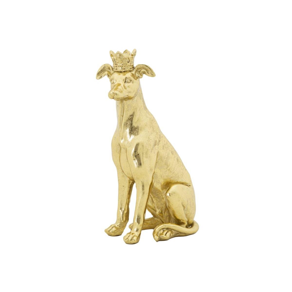 Cane c/corona oro cm 20x12,5x33