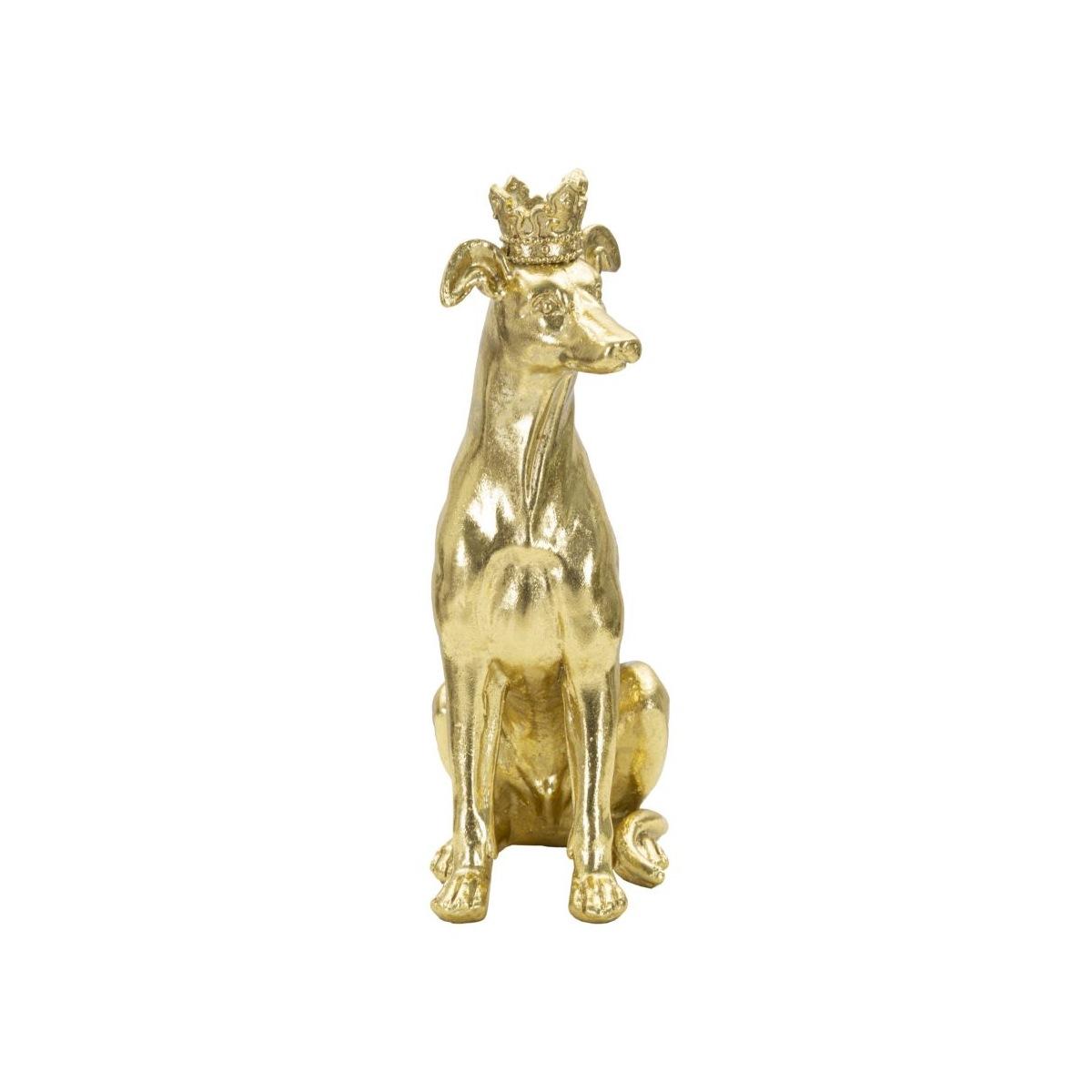 Cane c/corona oro cm 20x12,5x33