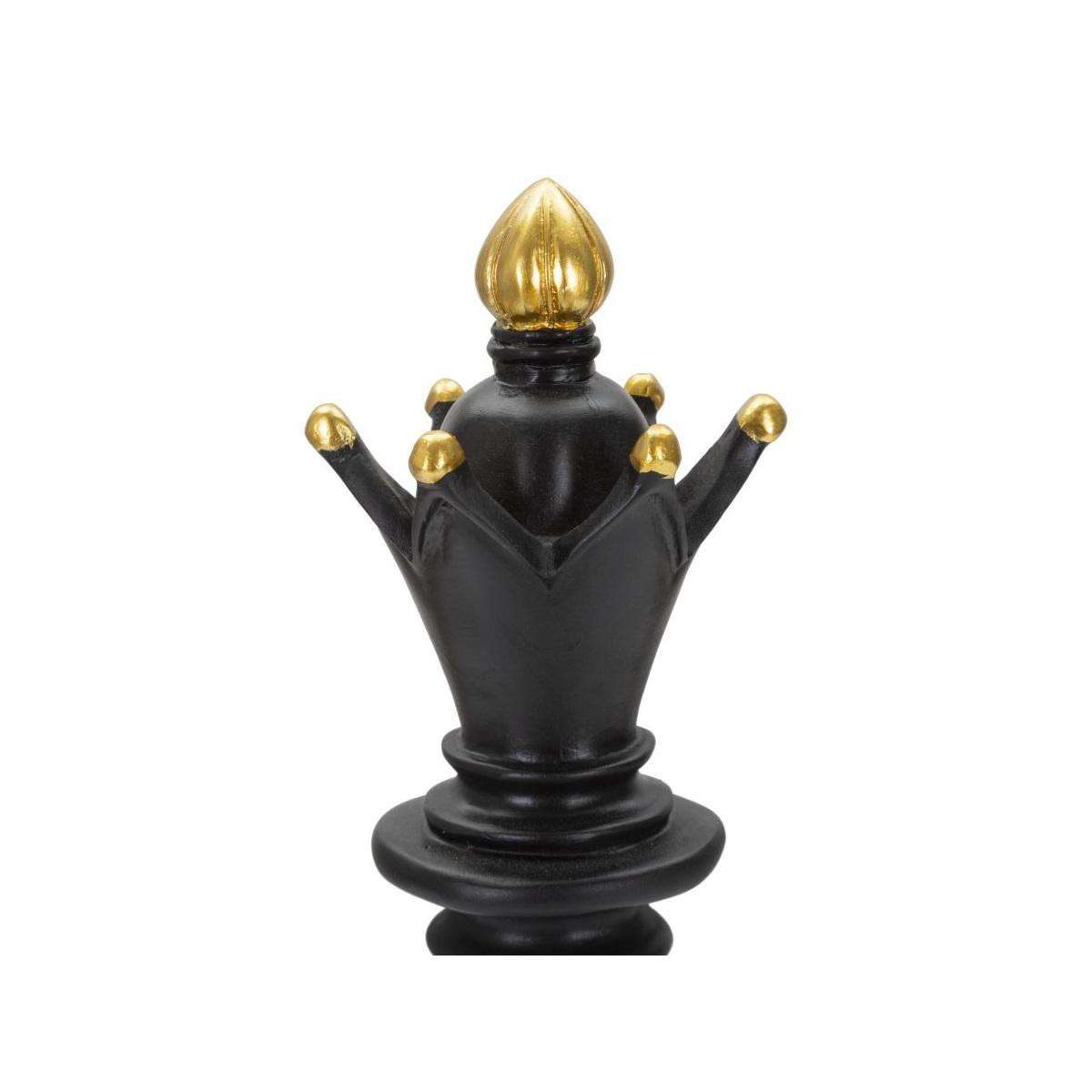 Alfiere nero e oro cm Ø 12,5x38,5