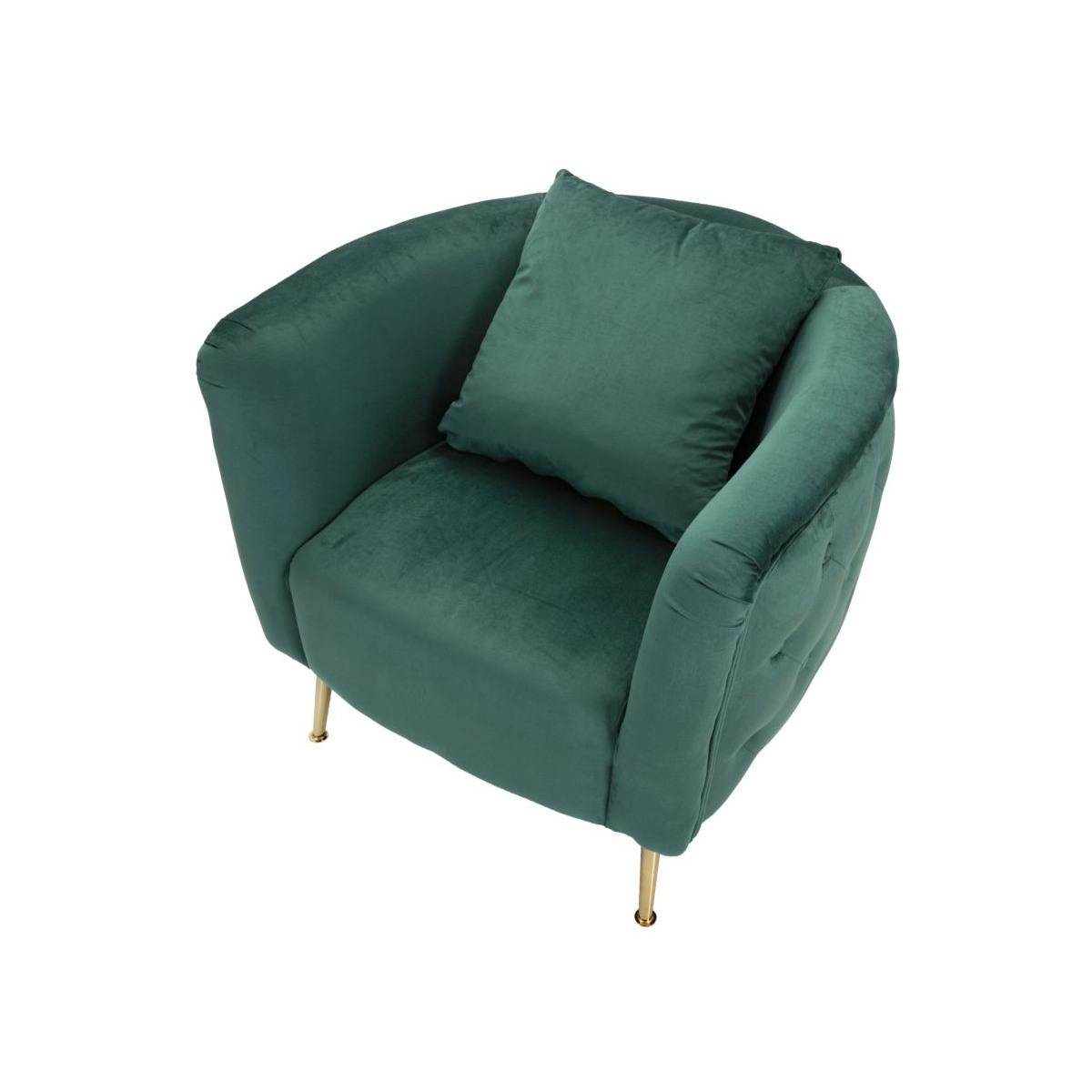 Poltrona bucarest verde cm 76x74x73