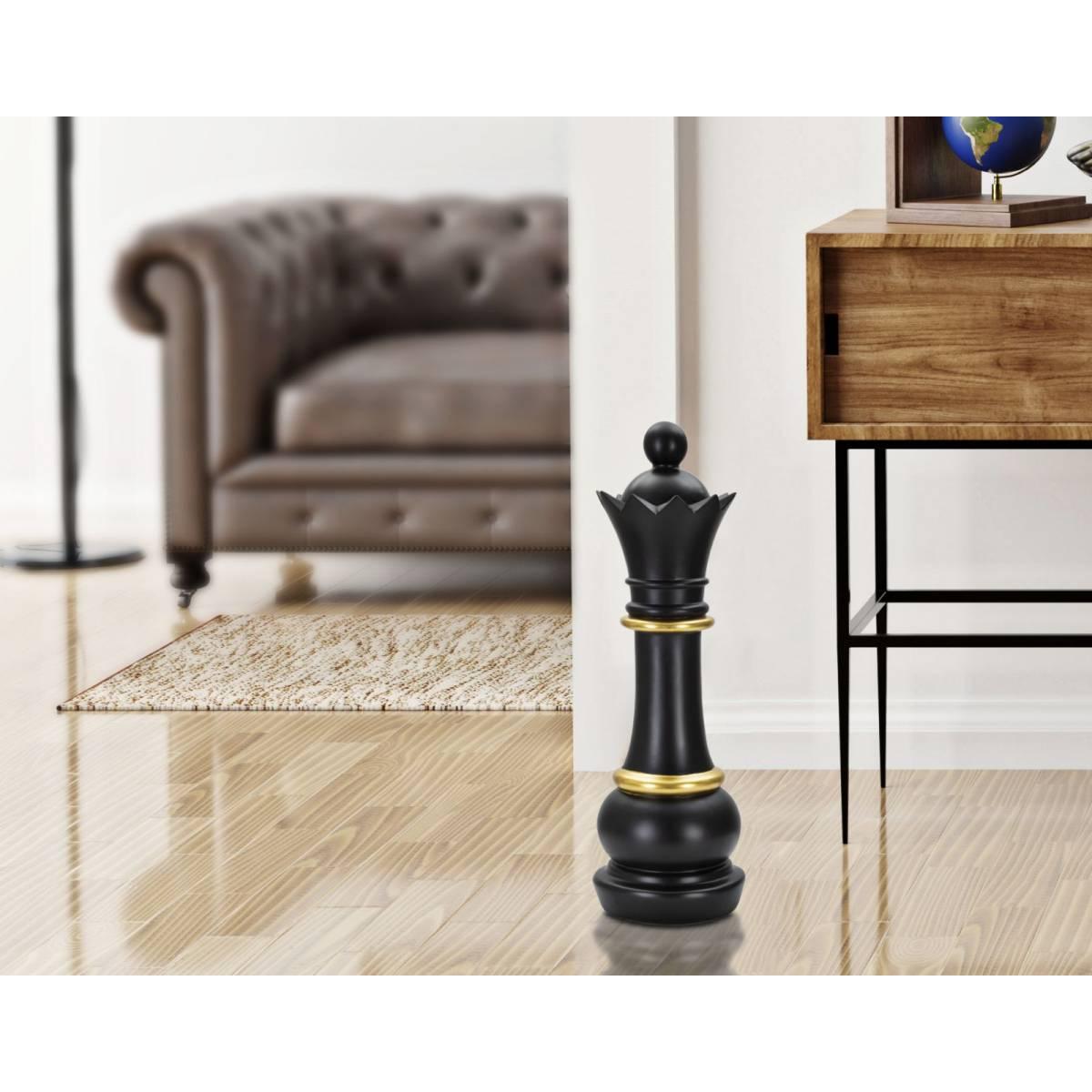 Regina nero e oro cm Ø 15x50