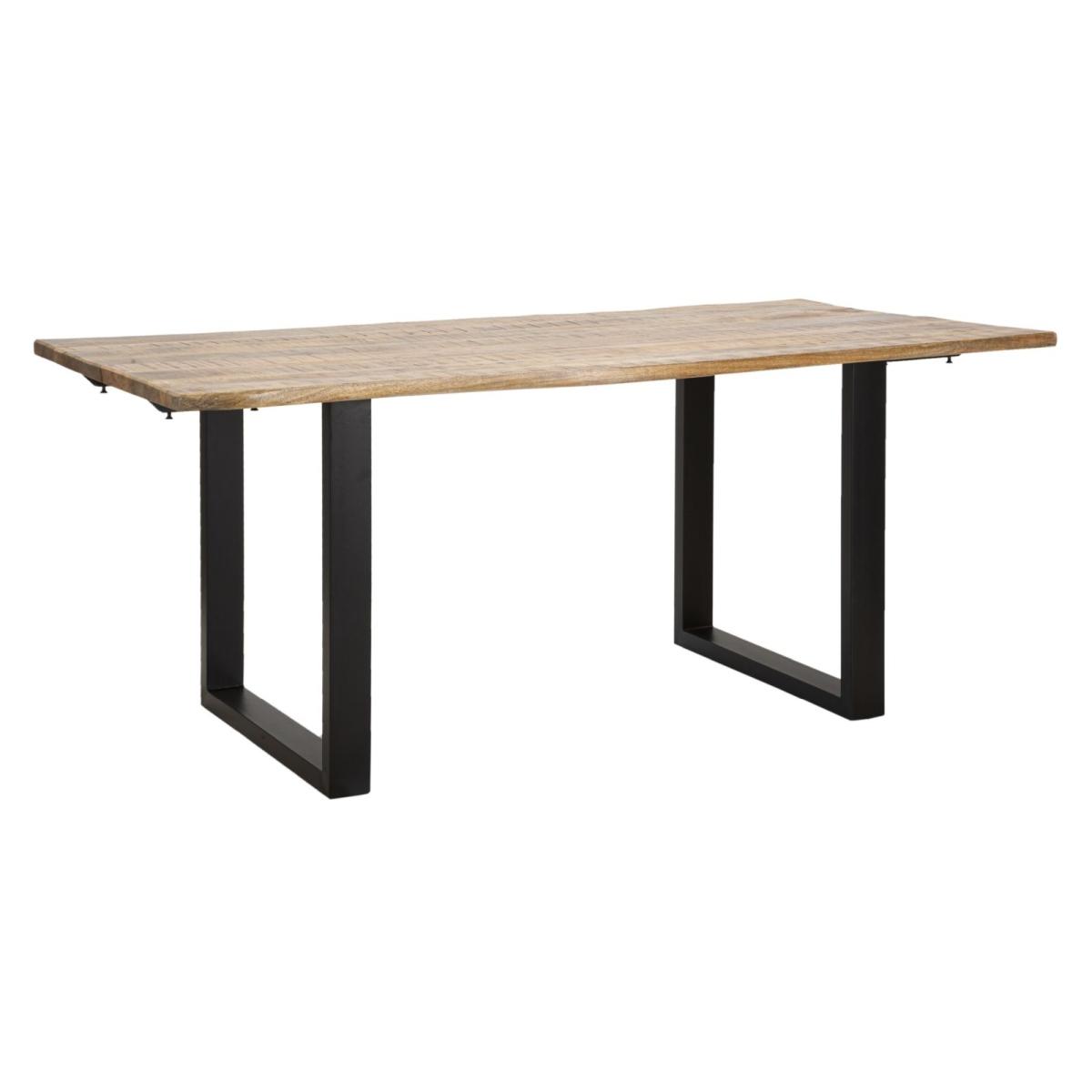 Tavolo da pranzo edge all. cm 180x90x77-lunghezza totale 280 (legno di mango)