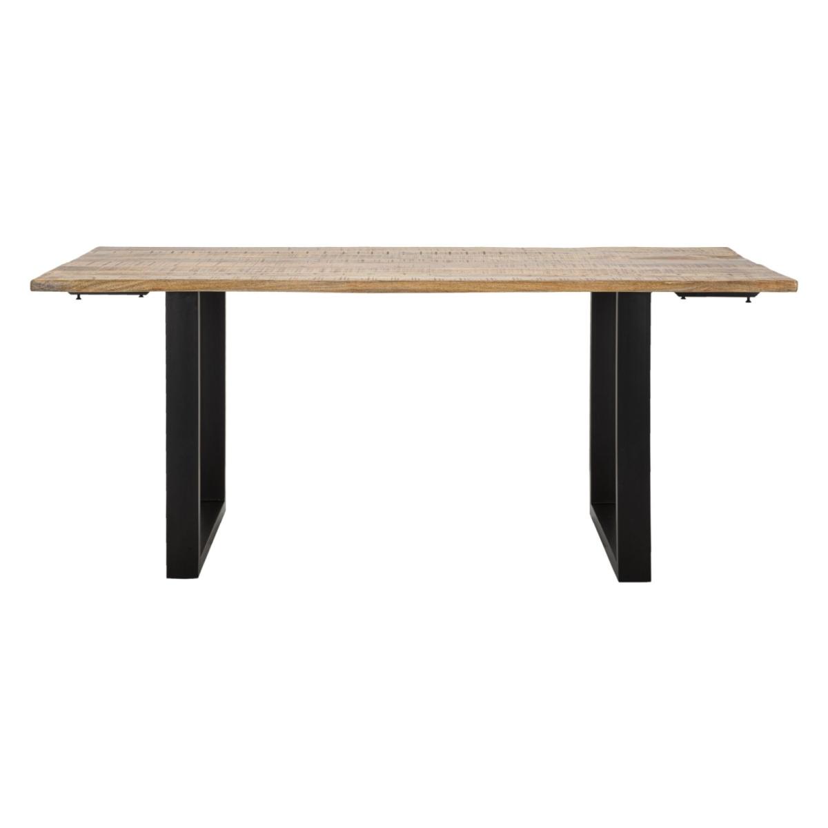 Tavolo da pranzo edge all. cm 180x90x77-lunghezza totale 280 (legno di mango)