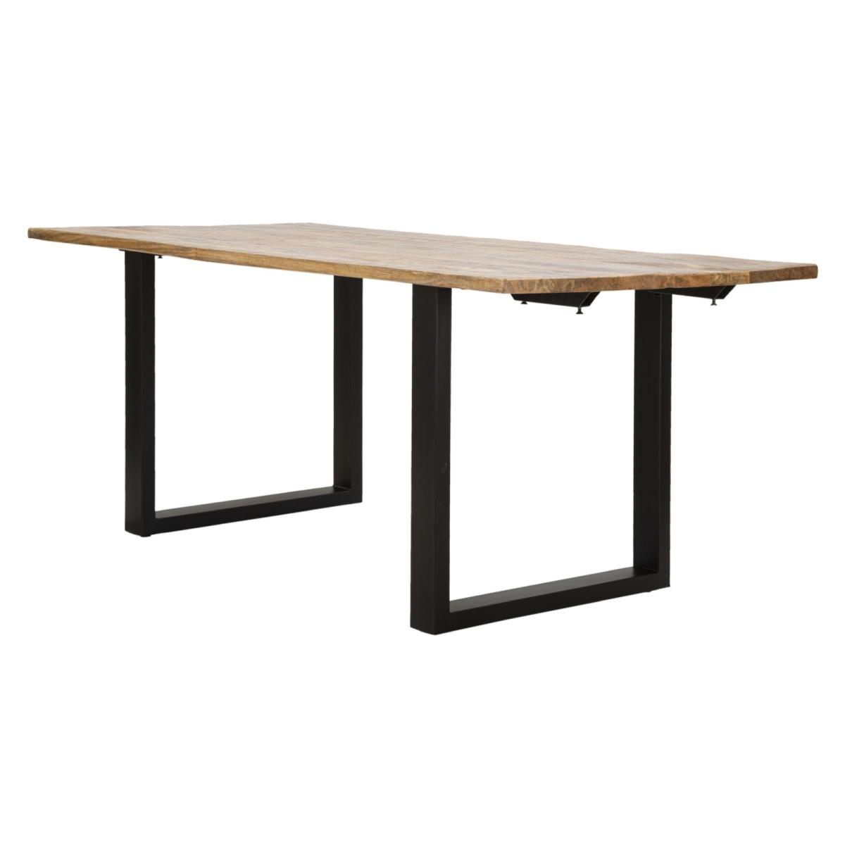 Tavolo da pranzo edge all. cm 180x90x77-lunghezza totale 280 (legno di mango)