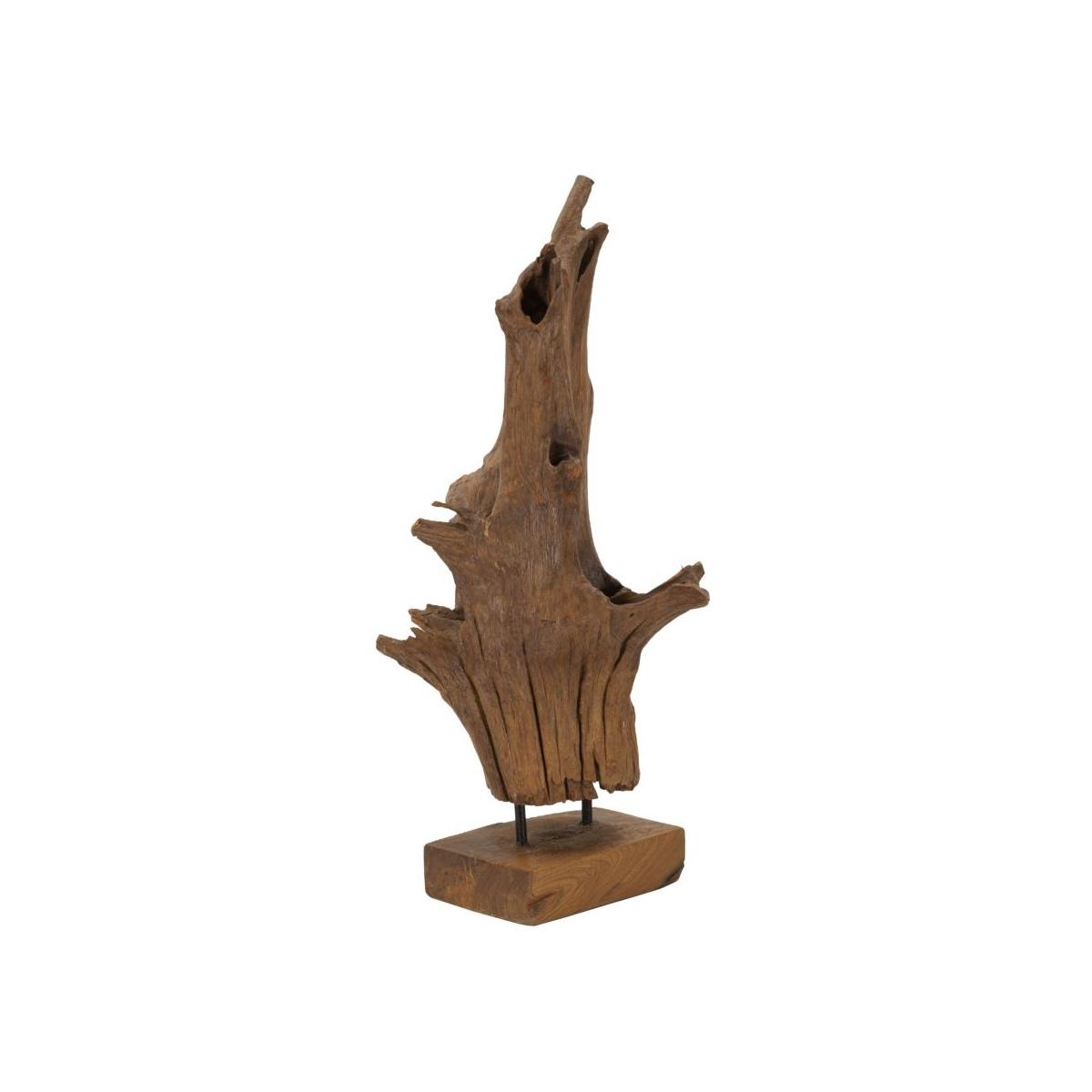 Scultura akar in teak riciclato cm 23x27x64 (pezzi unici - non rip. in serie)