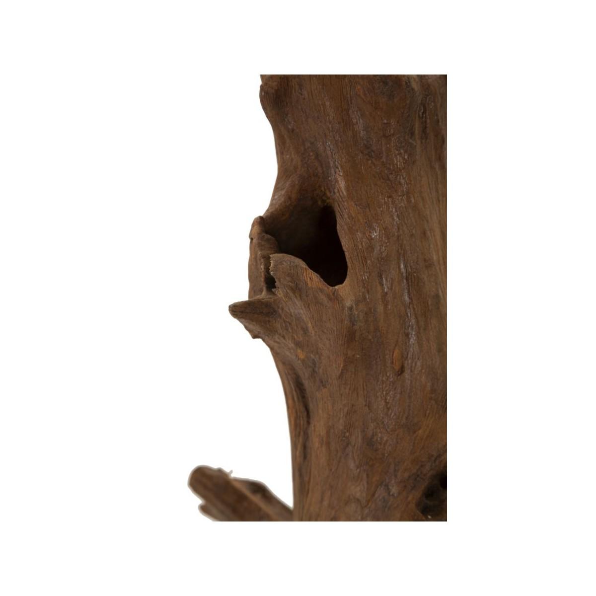 Scultura akar in teak riciclato cm 23x27x64 (pezzi unici - non rip. in serie)