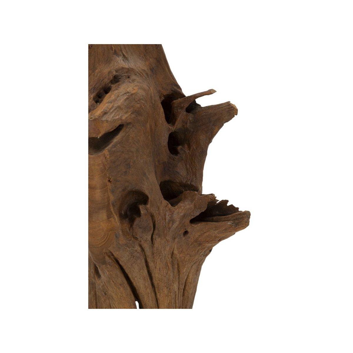 Scultura akar in teak riciclato cm 23x27x64 (pezzi unici - non rip. in serie)