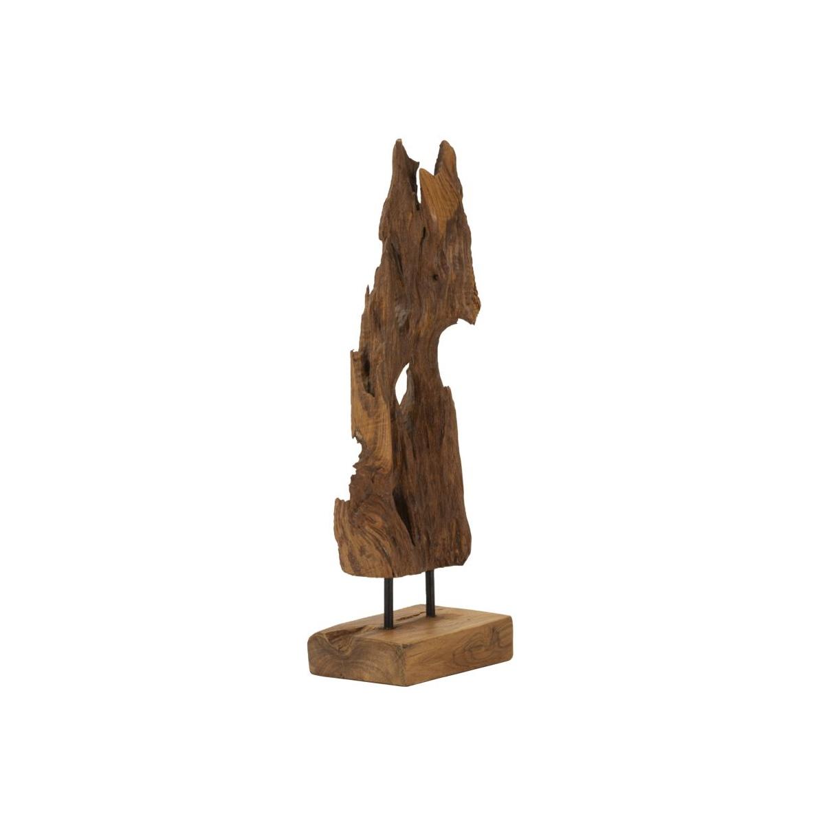 Scultura akar in teak riciclato cm 18x13x55 (pezzi unici - non rip. in serie)