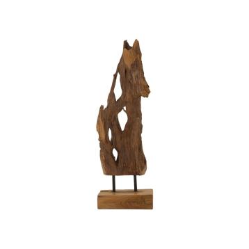 Scultura akar in teak riciclato cm 18x13x55 (pezzi unici - non rip. in serie)