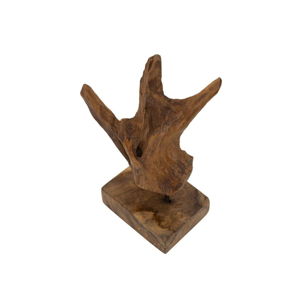Scultura akar in teak ric, cm 20x11x34 min 2 (pezzi unici - non rip. in serie)