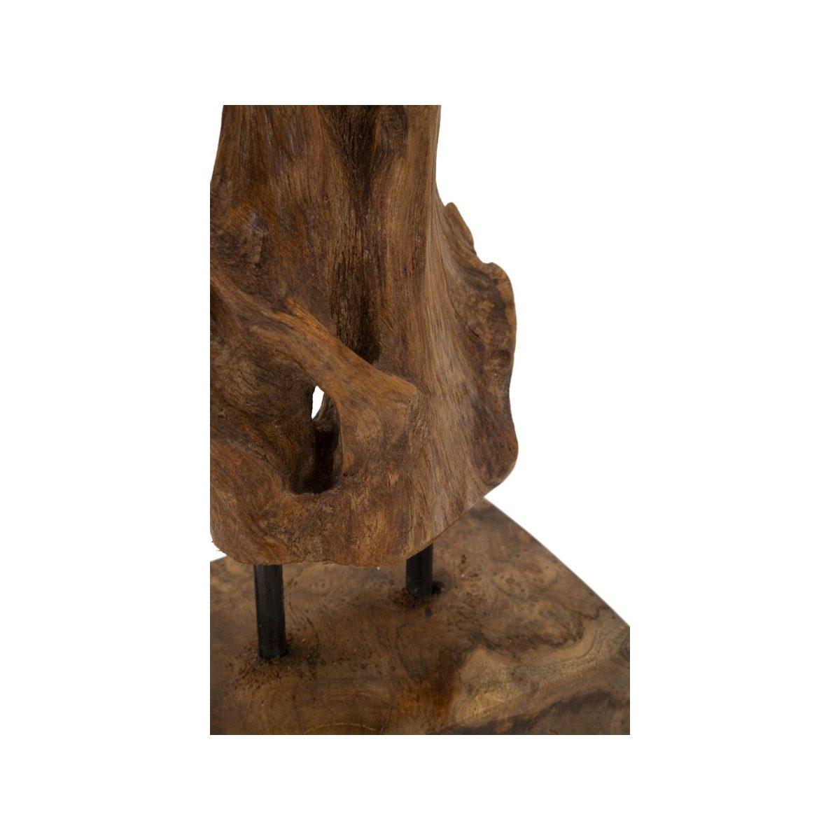 Scultura akar in teak ric, cm 20x11x34 min 2 (pezzi unici - non rip. in serie)