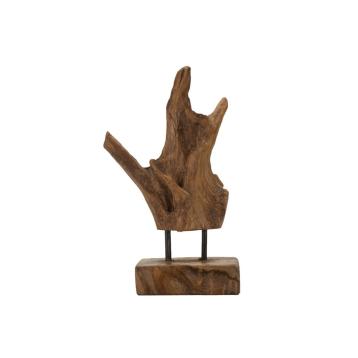 Scultura akar in teak ric, cm 20x11x34 min 2 (pezzi unici - non rip. in serie)