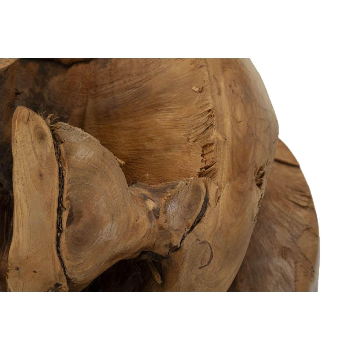 Sfera in teak riciclato cm Ø 50 (pezzi unici - non rip. in serie)