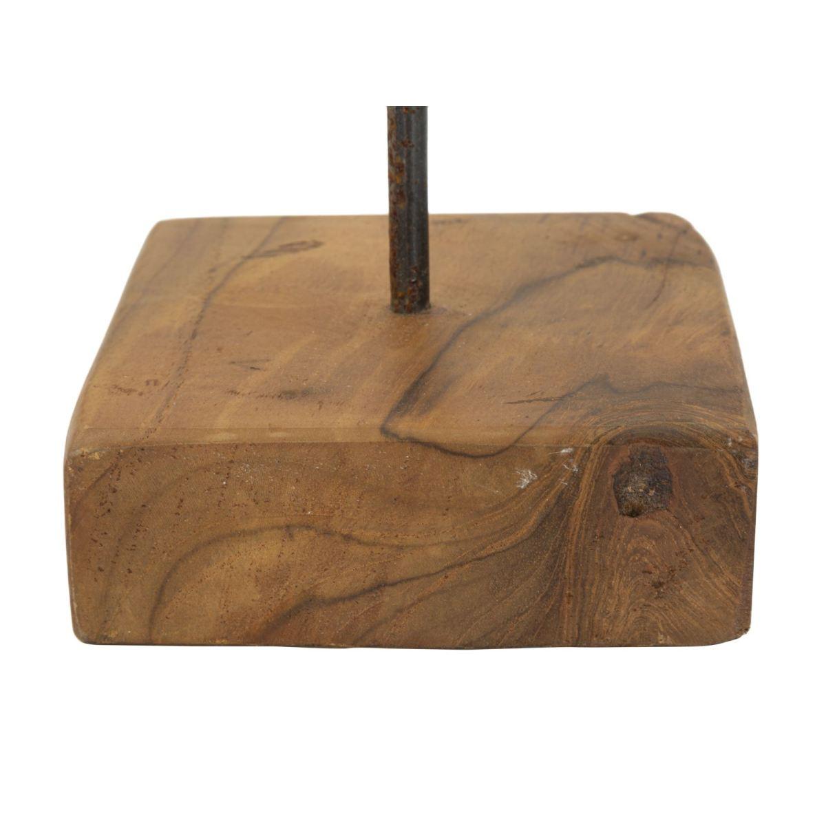 Scultura stella in teak riciclato cm 28x12x42 (pezzi unici - non rip. in serie)