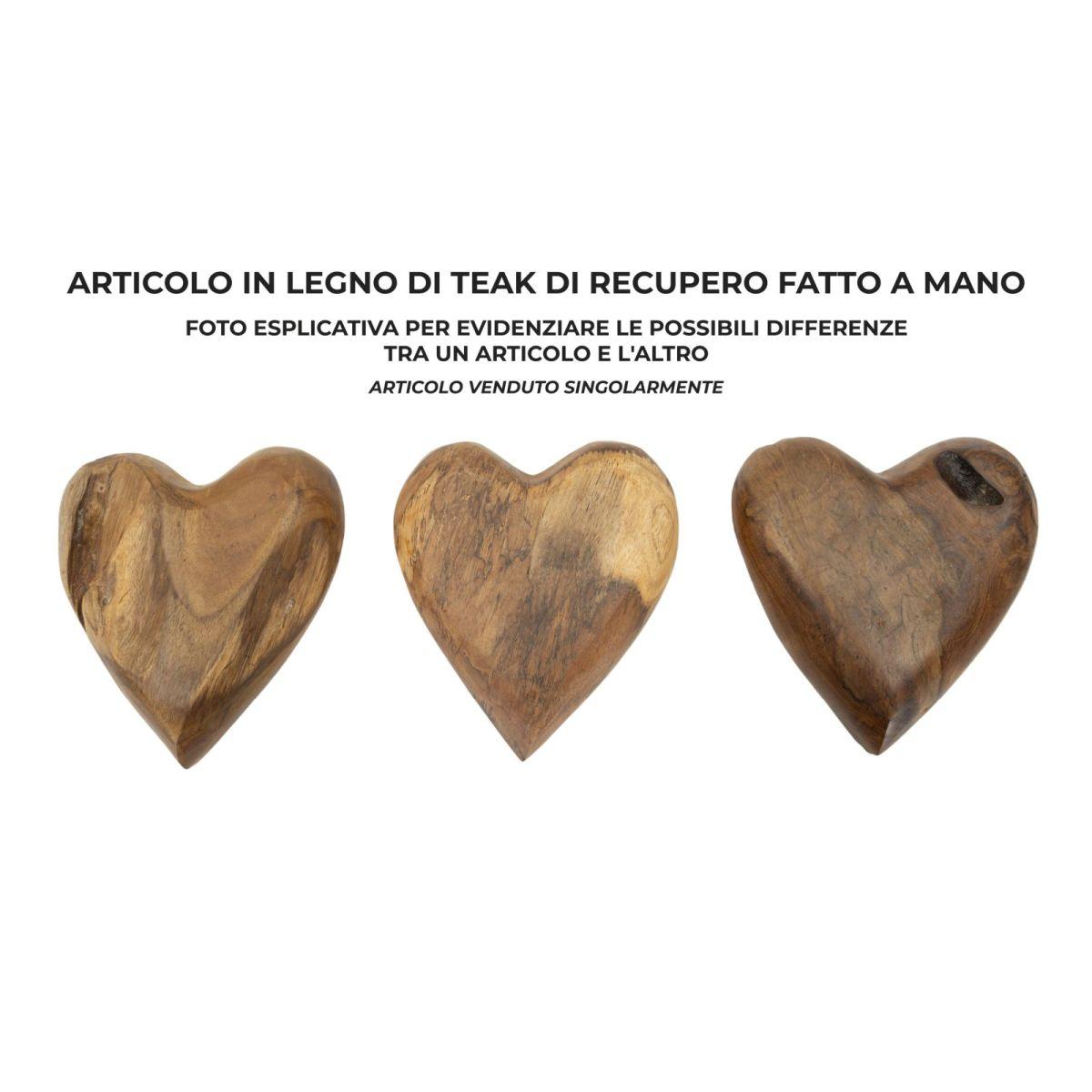 Decorazione hak in teak ric. cm16x14x4,5 min2 (pezzi unici - non rip. in serie)