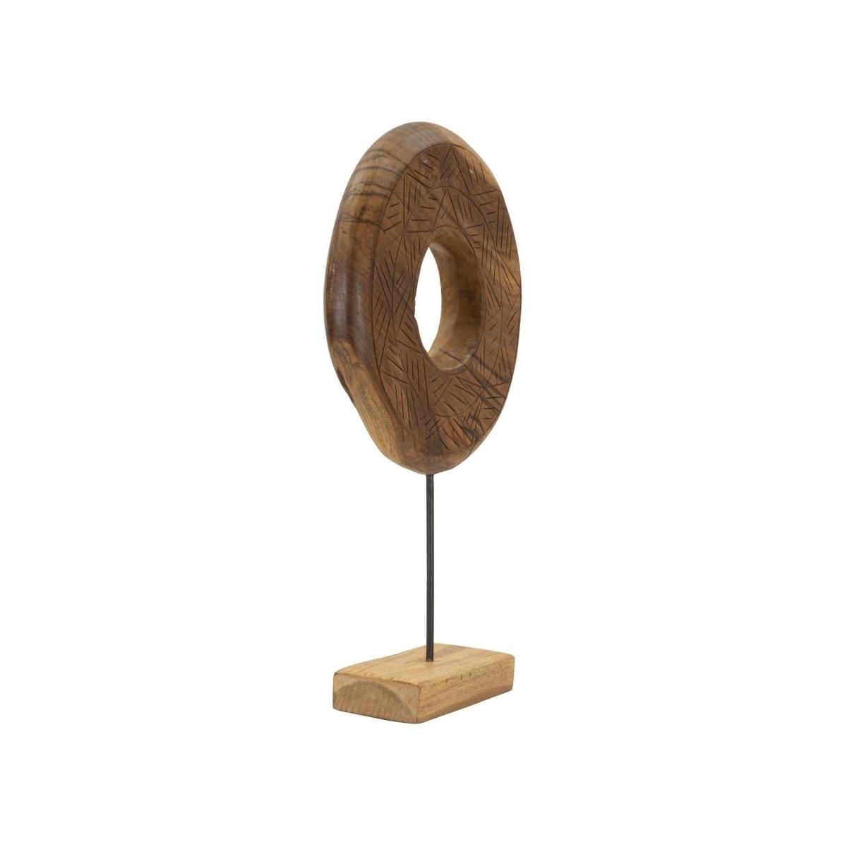 Scultura dorat in teak riciclato cm 35x10x58 (pezzi unici - non rip. in serie)