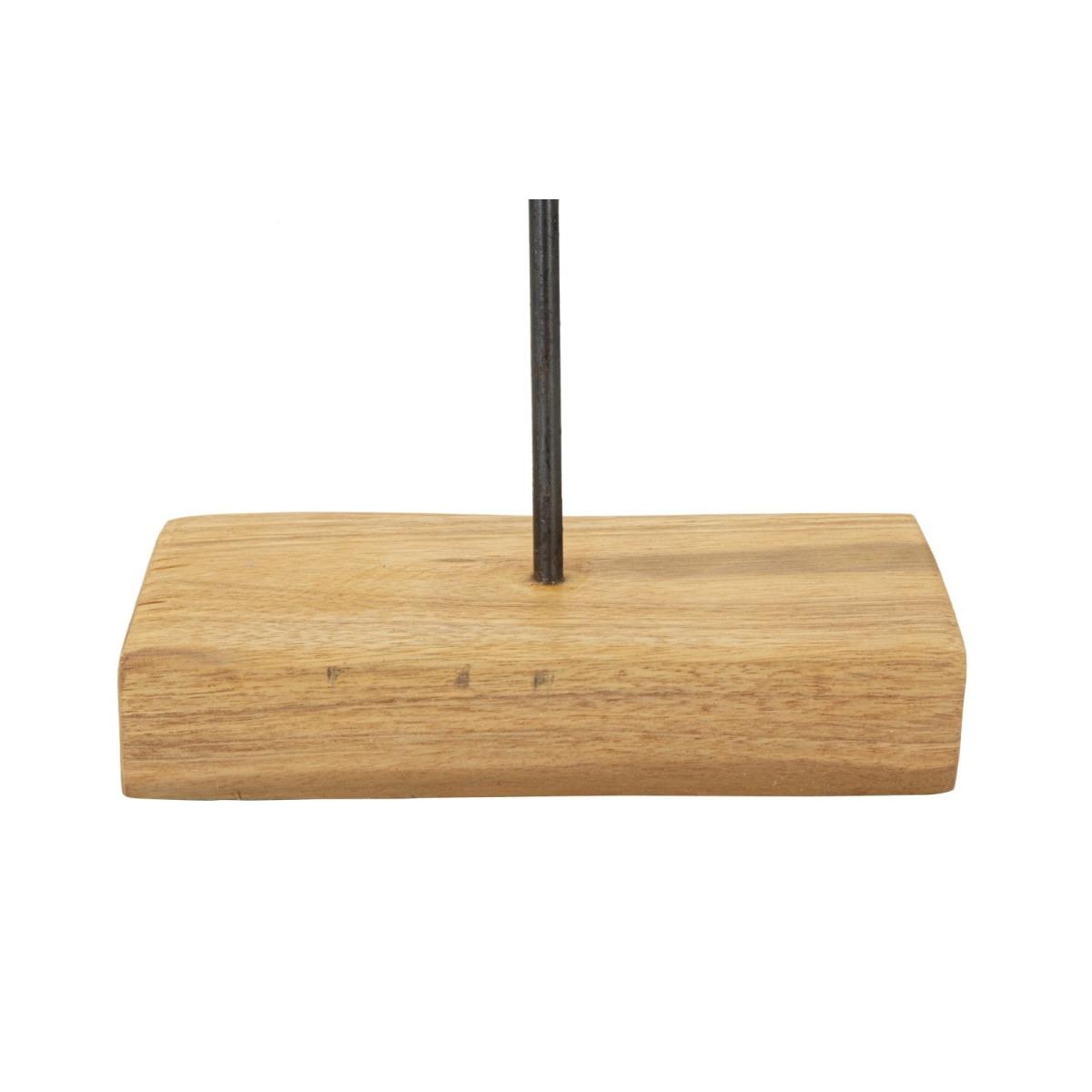 Scultura dorat in teak riciclato cm 35x10x58 (pezzi unici - non rip. in serie)