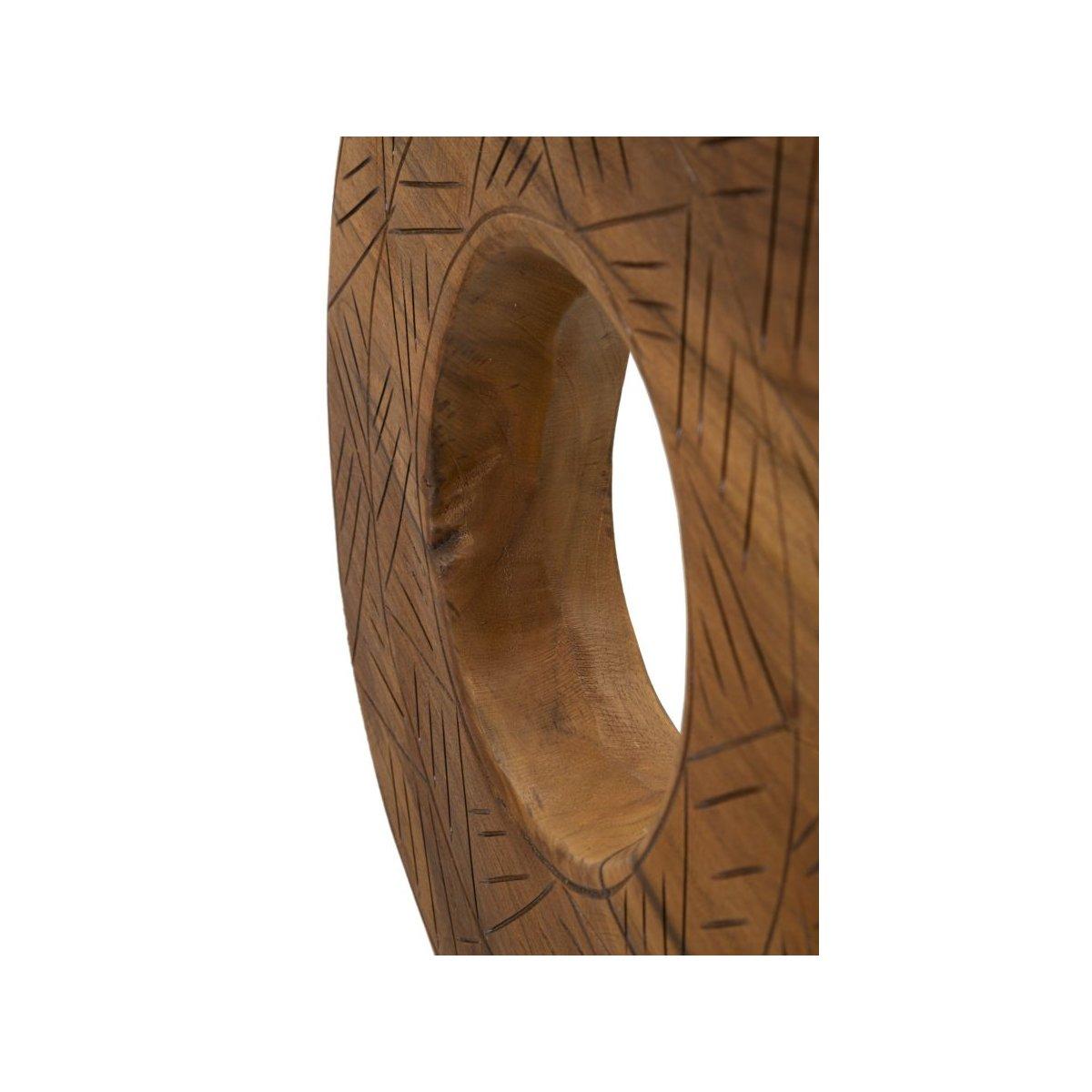 Scultura dorat in teak riciclato cm 35x10x58 (pezzi unici - non rip. in serie)