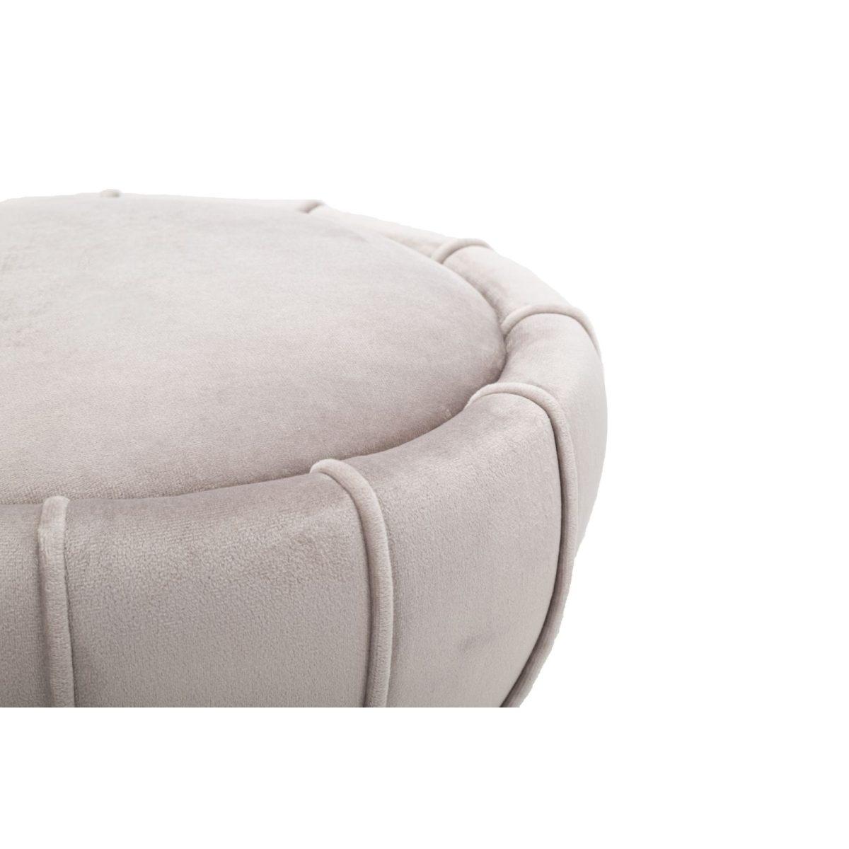 Sgabello flower grigio cm Ø 40x44