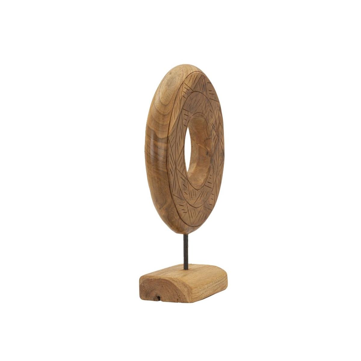 Scultura dorat in teak riciclato cm 28x10x38 (pezzi unici - non rip. in serie)