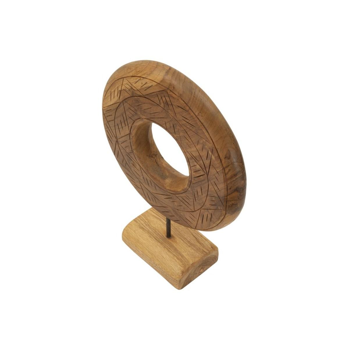 Scultura dorat in teak riciclato cm 28x10x38 (pezzi unici - non rip. in serie)